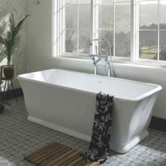 BC Designs Magnus Cian® Solid-Surface Double Ended Bath 1680x750mm - Polished White - BAB025