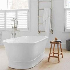 BC Designs Aurelius Cian® Solid-Surface Bath 1740mm x 760mm - Polished White - BAB030