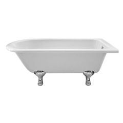BC Designs Tye 1700 Shower Bath with Feet Set 2 - Polished White - BAU076