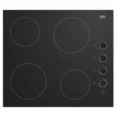 Beko 60cm Built-In Electric Ceramic Hob - Black - HCC64103