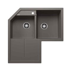 Blanco Metra 9 E Silgranit Inset Kitchen Sink Without Pop-Up Waste - Volcano Grey - 526798