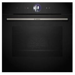 Bosch HBG7764B1B Series 8 Built In Oven With Home Connect - Black - Front View