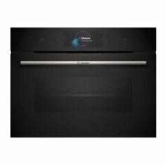 Bosch Series 8 Built In Compact Oven With Steam Function & Home Connect - Black - CSG7584B1