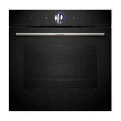 Bosch Series 8 Built In Oven With Steam Function & Home Connect - Black - HSG7364B1B