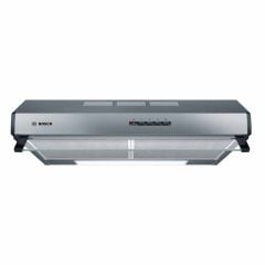 Bosch Series 4 DUL63CC50B 60cm Visor Cooker Hood - Brushed Steel - Mounted Front View