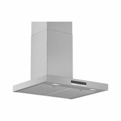 Bosch Series 4 DWB66DM50B 60cm Chimney Cooker Hood - Brushed Steel - Mounted Front View