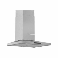 Bosch Series 4 DWQ66DM50B 60cm Chimney Cooker Hood - Brushed Steel - Mounted Front View