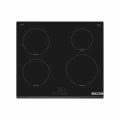 Bosch Series 4 PIE631BB5E 60cm Induction Hob - Black Glass - Induction Rings Close Up Top View