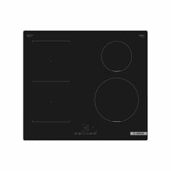 Bosch Series 4 PWP611BB5B 60cm Induction Hob - Black Glass - Induction Zones Top View