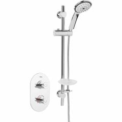 Bristan Artisan Thermostatic Concealed Mixer Shower Valve with Adjustable Riser Kit - AR3 SHCMT C