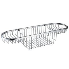 Bristan Large Oval Wall Mounted Wire Basket - Chrome - COMP BASK01 C