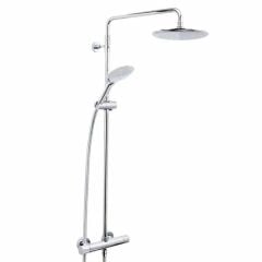 Bristan Carre Exposed Mixer Shower Valve with Rigid Riser - CR SHXDIVFF C