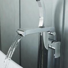 Bristan Descent Free Standing Bath / Shower Mixer Tap - Chrome - DSC FSBSM C