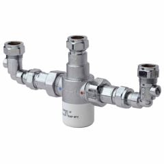 Bristan Gummers 15mm Thermostatic Mixing Valve with Isolation Elbows - MT503CP-ISOELB