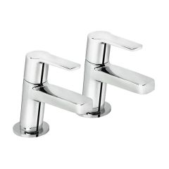 Bristan Pisa 2 Hole Basin Bathroom Taps - Chrome - PS2 1/2 C