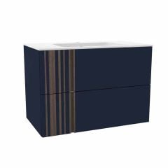 Calypso Novoli 800 Wall Hung Vanity Unit - Admiral Blue - 4527