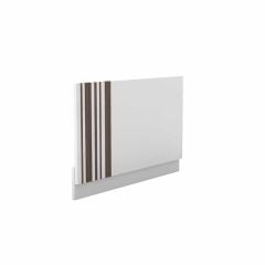 Calypso Novoli Bath End Panel - Opal White - 4531