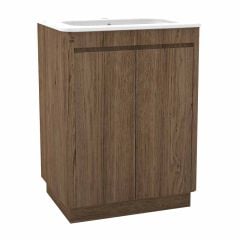 Calypso Sora 600 Floor Standing Vanity Unit - Sienna Oak - 4768