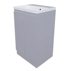 Calypso Veneto Two Door Floor Standing Vanity Unit - Shale - 4926