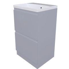 Calypso Veneto Two Drawer Floor Standing Vanity Unit - Shale - 4927