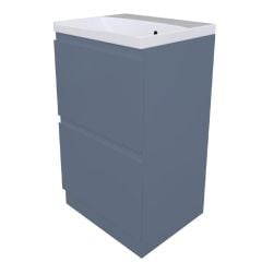 Calypso Veneto 500mm Two Drawer Floor Standing Vanity Unit - Lagoon Mist - 4941