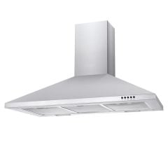 Candy CCE90NX/1 90cm Wall-Mounted Chimney Cooker Hood - Stainless Steel