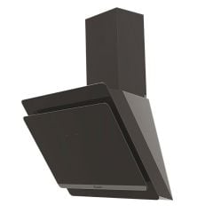 Candy CDG6CEBWIFI 60cm Wall-Mounted Angled Chimney Hood - Black - Clean