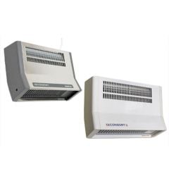 Consort Claudgen Downflow Fan Heater - Metal Bodied 2kW - White - BFH2SL
