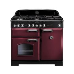 Rangemaster Classic Deluxe 100 Dual Fuel Cranberry Chrome - CDL100DFFCY/C