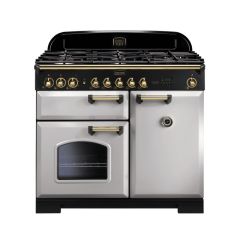 Rangemaster Classic Deluxe 100 Dual Fuel Royal Pearl Brass - CDL100DFFRP/B