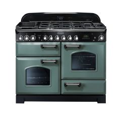 Rangemaster Classic Deluxe 110 Dual Fuel Mineral Green Chrome - CDL110DFFMG/C