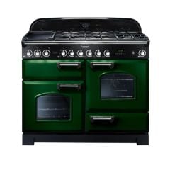 Rangemaster Classic Deluxe 110 Dual Fuel Green Chrome - CDL110DFFRG/C