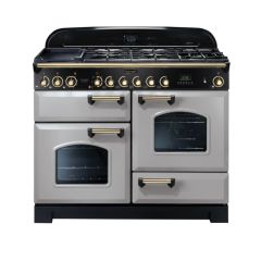 Rangemaster Classic Deluxe 110 Dual Fuel Royal Pearl Brass - CDL110DFFRP/B