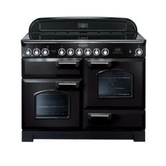 Rangemaster Classic Deluxe 110 Electric Range Cooker Black Chrome - CDL110ECBL/C