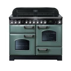 Rangemaster Classic Deluxe 110 Ceramic Mineral Green Chrome - CDL110ECMG/C