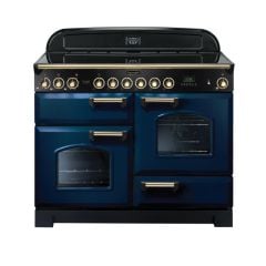 Rangemaster Classic Deluxe 110 Ceramic Blue Brass - CDL110ECRB/B