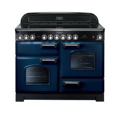 Rangemaster Classic Deluxe 110 Electric Range Cooker Blue Chrome - CDL110ECRB/C