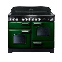 Rangemaster Classic Deluxe 110 Electric Range Cooker Green Chrome - CDL110ECRG/C