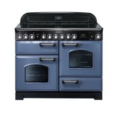 Rangemaster Classic Deluxe 110 Ceramic Stone Blue Chrome - CDL110ECSB/C