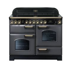 Rangemaster Classic Deluxe 110 Electric Range Cooker Slate Brass - CDL110ECSL/B