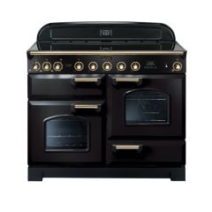 Rangemaster Classic Deluxe 110 Electric Range Cooker Black Brass - CDL110EIBL/B