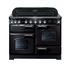 Rangemaster Classic Deluxe 110 Electric Range Cooker Black Chrome - CDL110EIBL/C