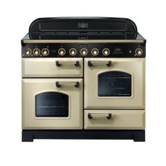 Rangemaster Classic Deluxe 110 Induction Cream Brass - CDL110EICR/B