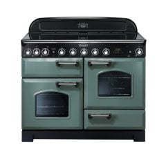 Rangemaster Classic Deluxe 110 Electric Range Cooker Mineral Green CDL110EIMG/C
