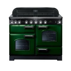 Rangemaster Classic Deluxe 110 Electric Range Cooker Green Chrome - CDL110EIRG/C