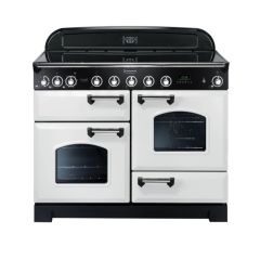 Rangemaster Classic Deluxe 110 Induction White Chrome - CDL110EIWH/C