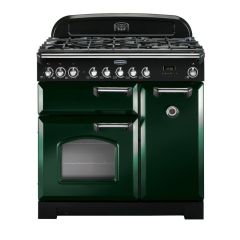 Rangemaster Classic Deluxe 90 Dual Fuel Green Chrome - CDL90DFFRG/C
