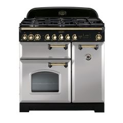 Rangemaster Classic Deluxe 90 Dual Fuel Royal Pearl Brass - CDL90DFFRP/B