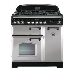 Rangemaster Classic Deluxe 90 Dual Fuel Royal Pearl Chrome - CDL90DFFRP/C