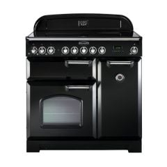 Rangemaster Classic Deluxe 90 Electric Range Cooker Black Chrome - CDL90ECBL/C